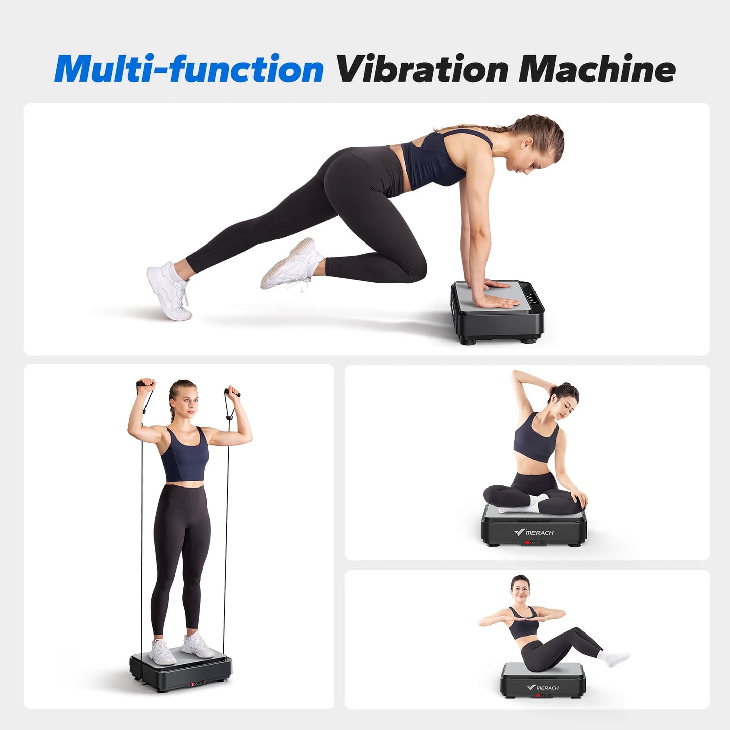 Transform Your Body with the MERACH Vibration Plate Exercise Machine – Enhance Lymphatic Drainage, Relieve Pain, and Achieve Your Weight Loss Goals!