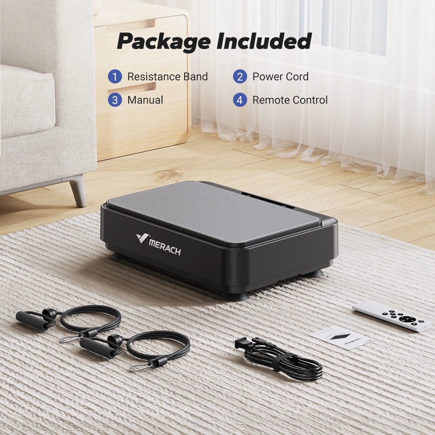 Transform Your Body with the MERACH Vibration Plate Exercise Machine – Enhance Lymphatic Drainage, Relieve Pain, and Achieve Your Weight Loss Goals!