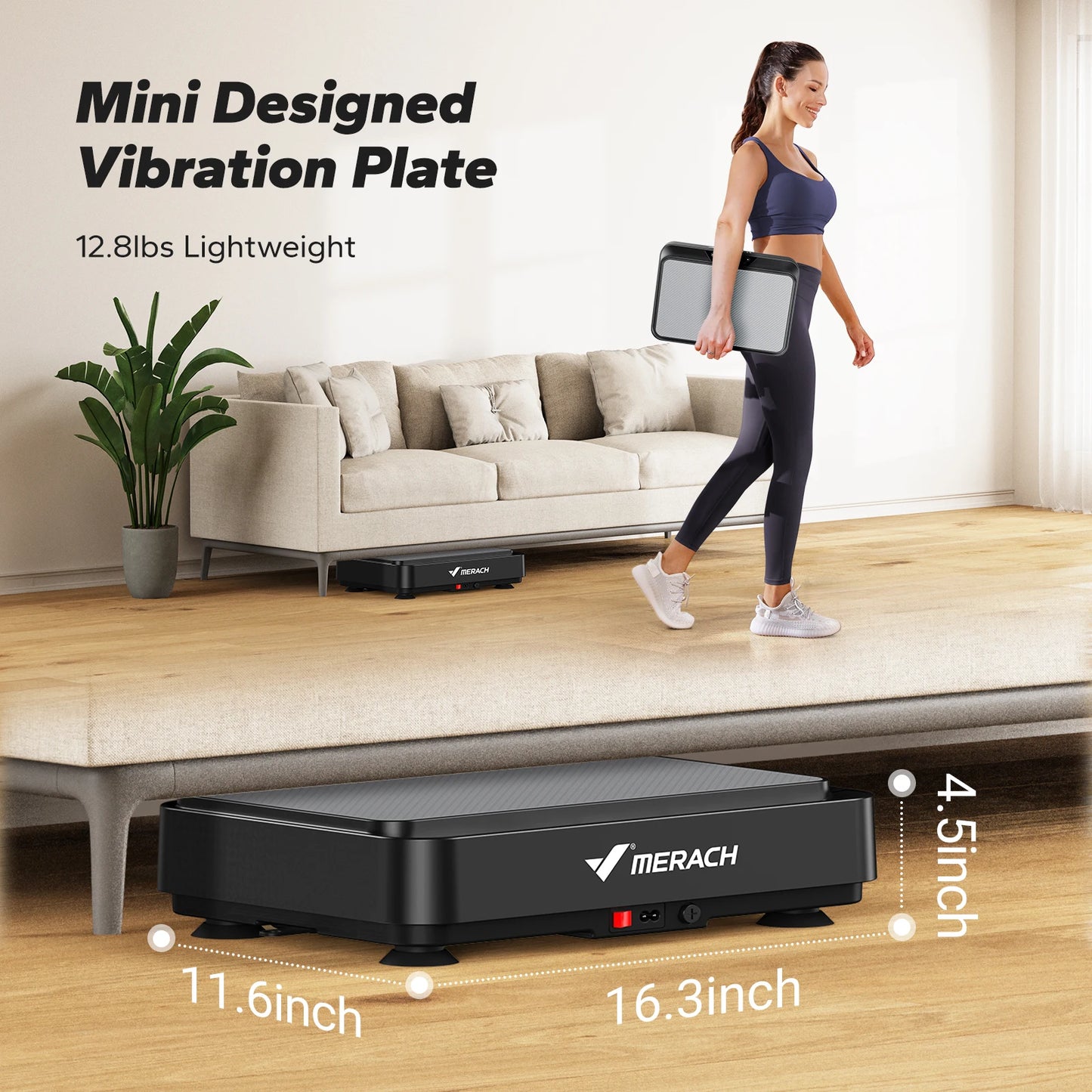 Transform Your Body with the MERACH Vibration Plate Exercise Machine – Enhance Lymphatic Drainage, Relieve Pain, and Achieve Your Weight Loss Goals!